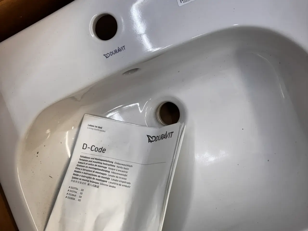 Billede 1 - Porcelæn vask til montering i bord