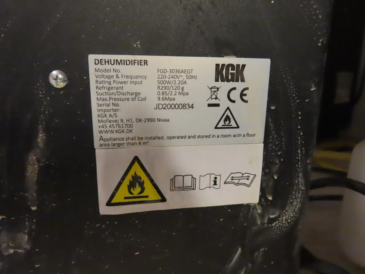 Billede 3 - Affugter KGK FGD-3036AEGT