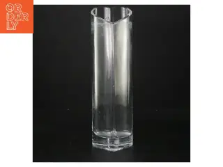 Hjerteformet glasvase (str. 28 cm)