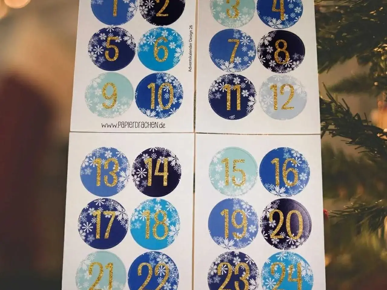 Billede 1 - Numre til Pakkekalender 