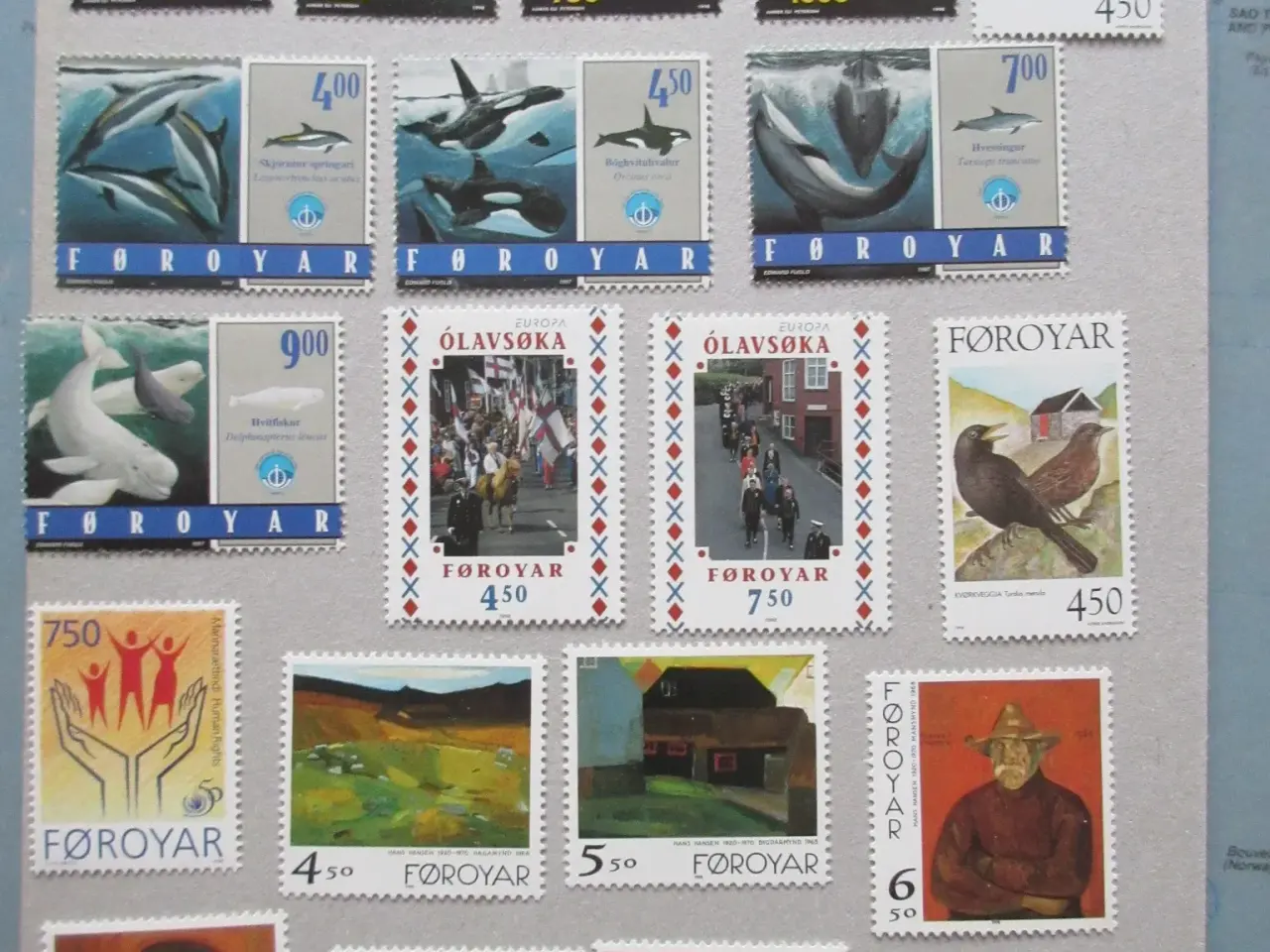 Billede 3 - Færøerne årgang 1994-2000 afa nr 248-378 postfrisk