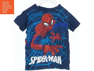 Blå Spider-Man T-shirt til børn fra Marvel (str. 104)