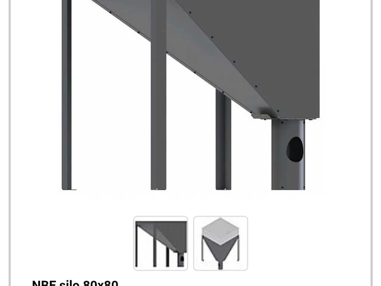 Billede 1 - Silo 80x80 cm træpiller 