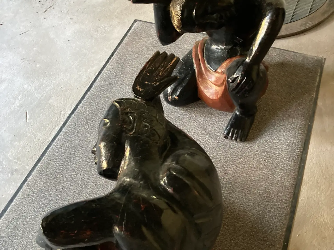 Billede 3 - Bord træfigurer med aftagelig glasplade