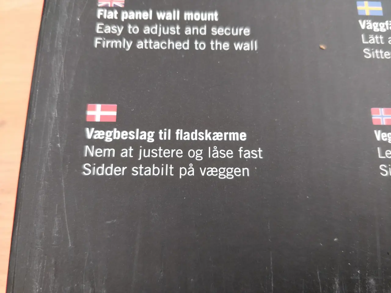 Billede 4 - Vægbeslag til TV
