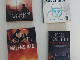 4 spændende Ken Follett bøger (thrillere / krimier