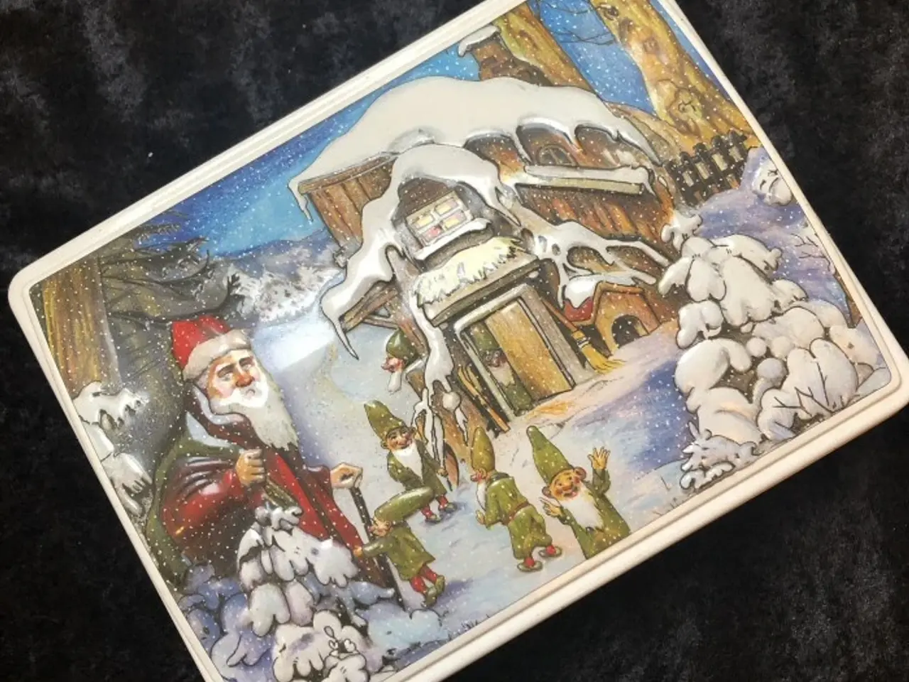 Billede 1 - Metaldåse med charmerende julemotiver