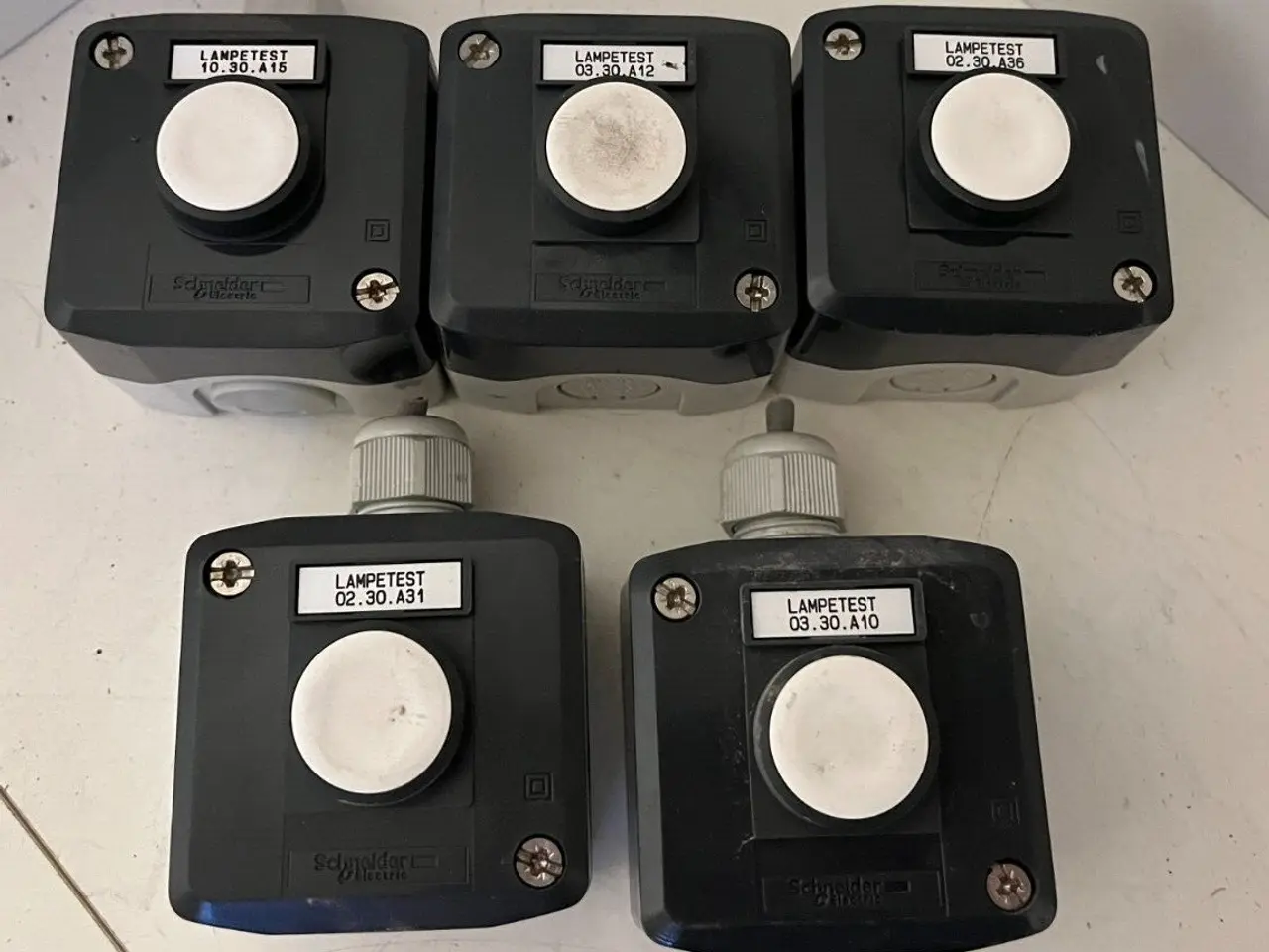 Billede 1 - 5x Schneider Electric XALD211 Enclosed Push Button