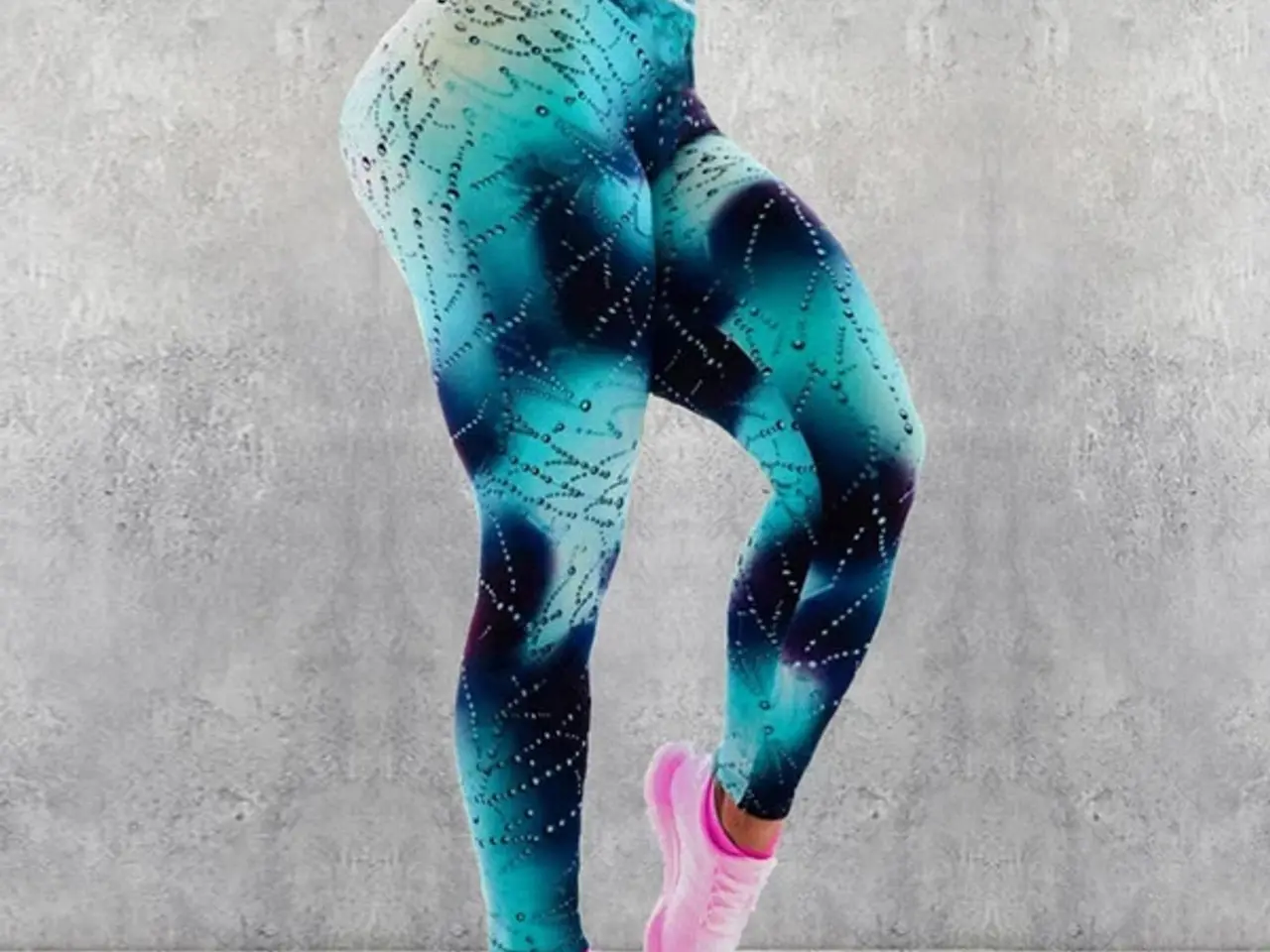 Billede 1 - Leggins.Bare rare at have på/str: L-med dråbeprint