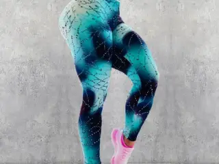 Leggins.Bare rare at have på/str: L-med dråbeprint