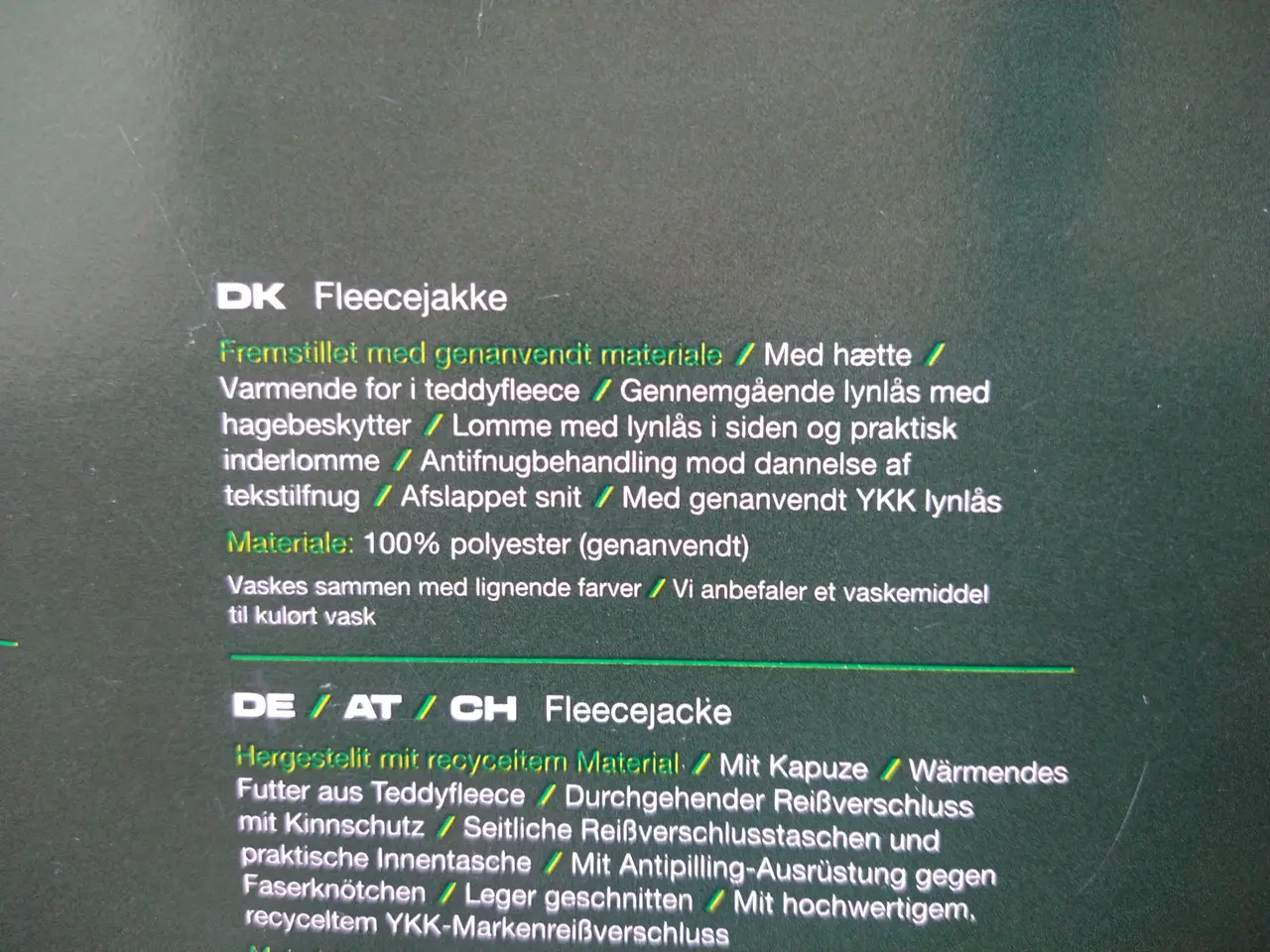 Billede 6 - Fleece Jakke, sort, str. XXL