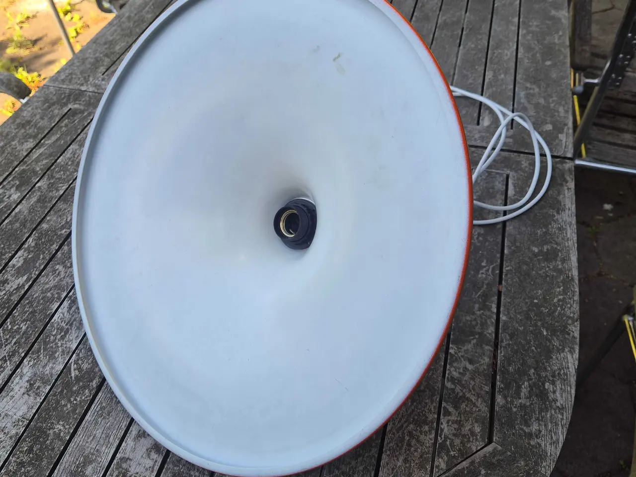 Billede 17 - Stor orange trompetpendel med alutop