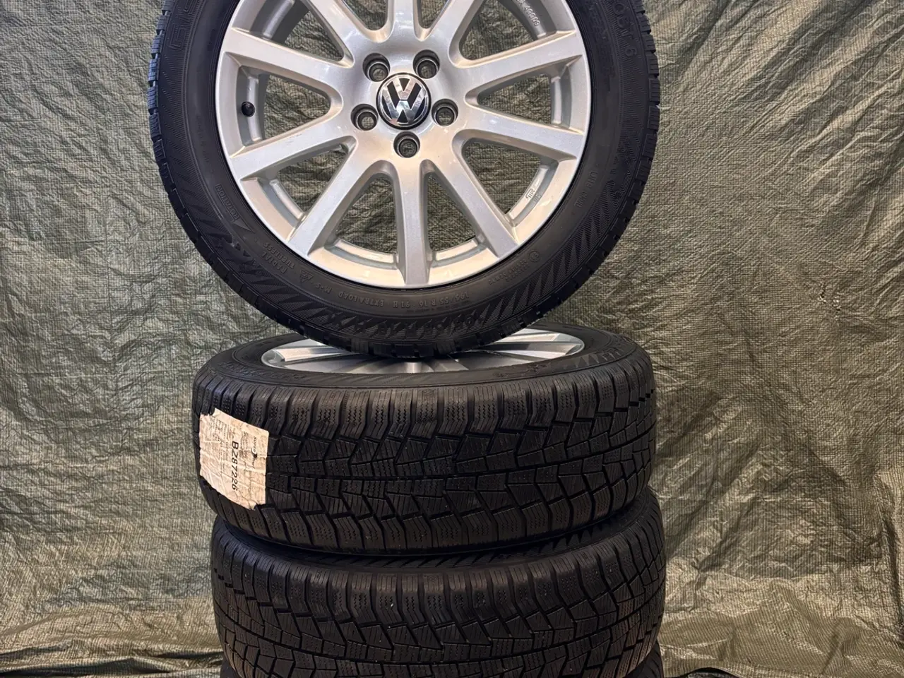 Billede 1 - 🛞 Flotte 16" VW alufælge m. vinterdæk (5x100 - ET