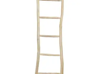 Håndklædestige med 5 trin teak 45 x 150 cm naturfarvet
