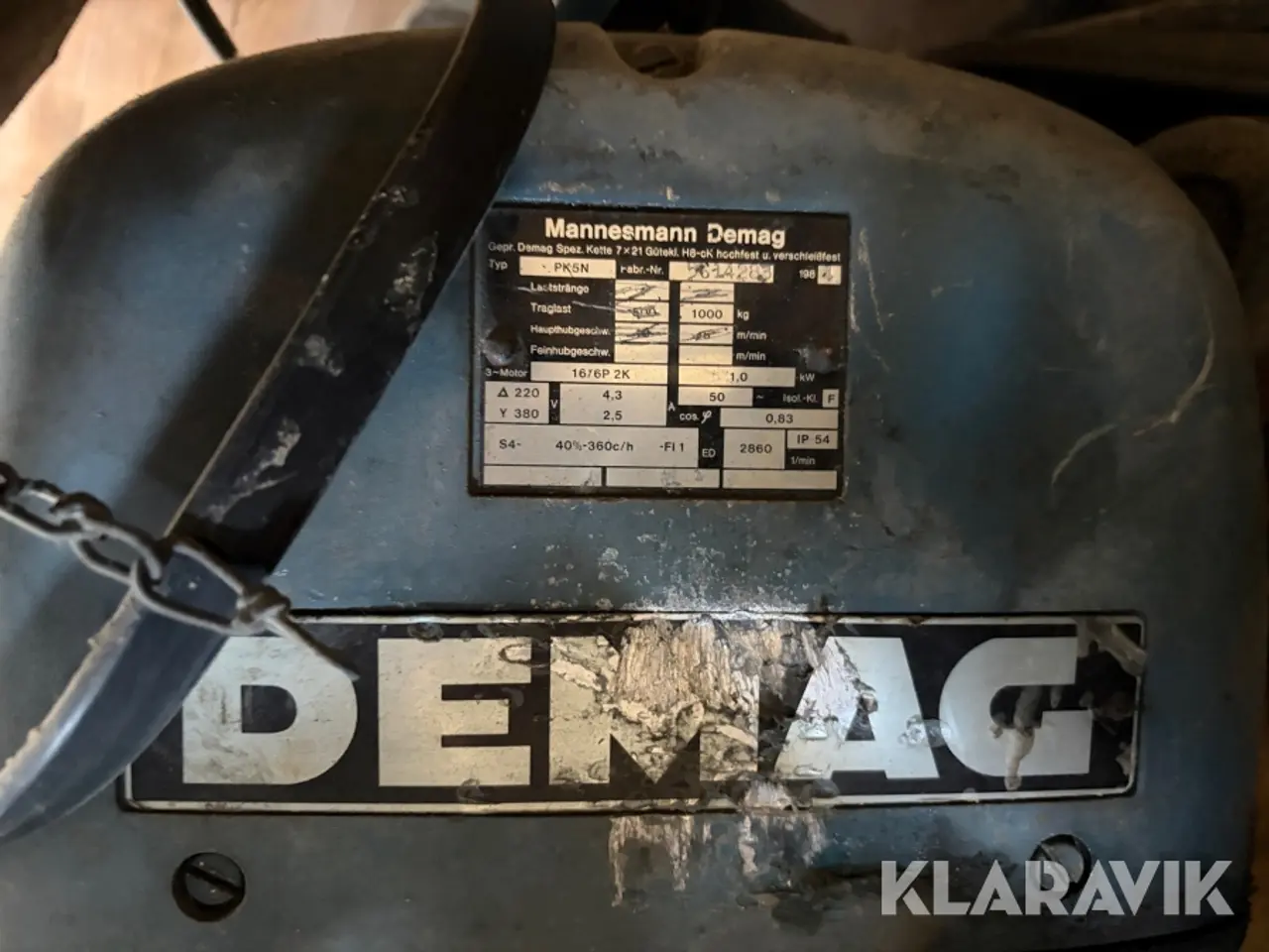Billede 5 - El-taljer Demac 1000kg - 2 styk
