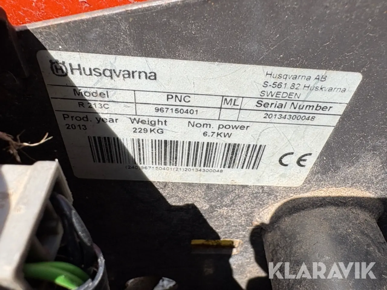 Billede 5 - Græsslåmaskine Husqvarna R213C