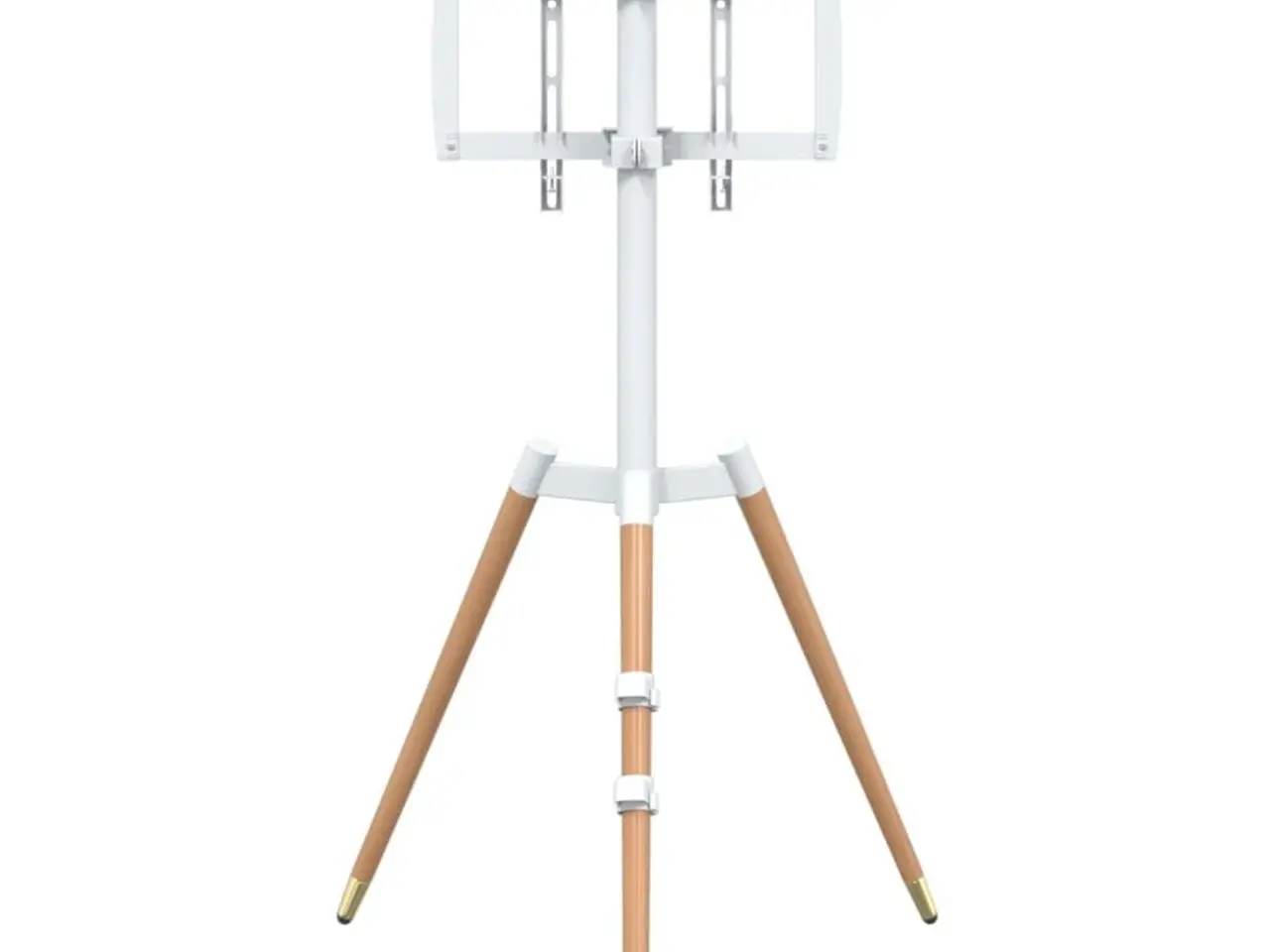 Billede 6 - TV-stativ til 37-65" skærm - hvid/natur, 40 kg