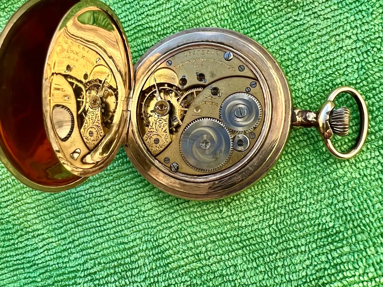 Billede 4 - Elgin guld lommeur antik 