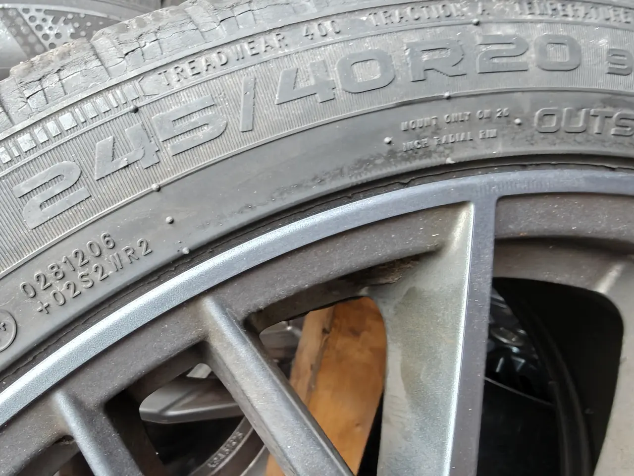 Billede 2 - Audi orig.alu 112x5 med Nokian vinterdæk 2stk.2mm
