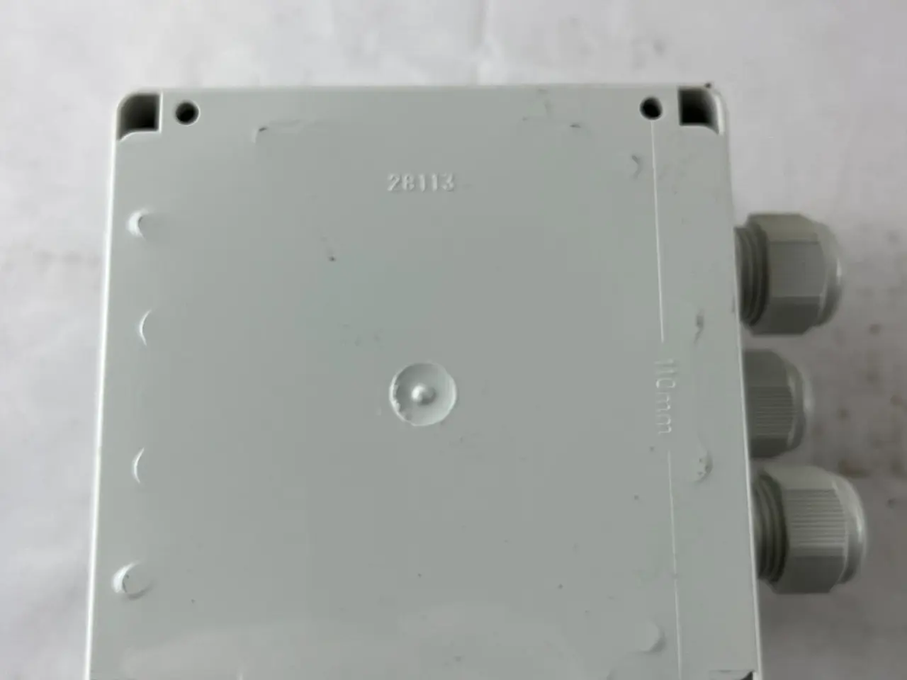 Billede 6 - Junction Box 110x90mm Clear Lid 3x kabel Glands