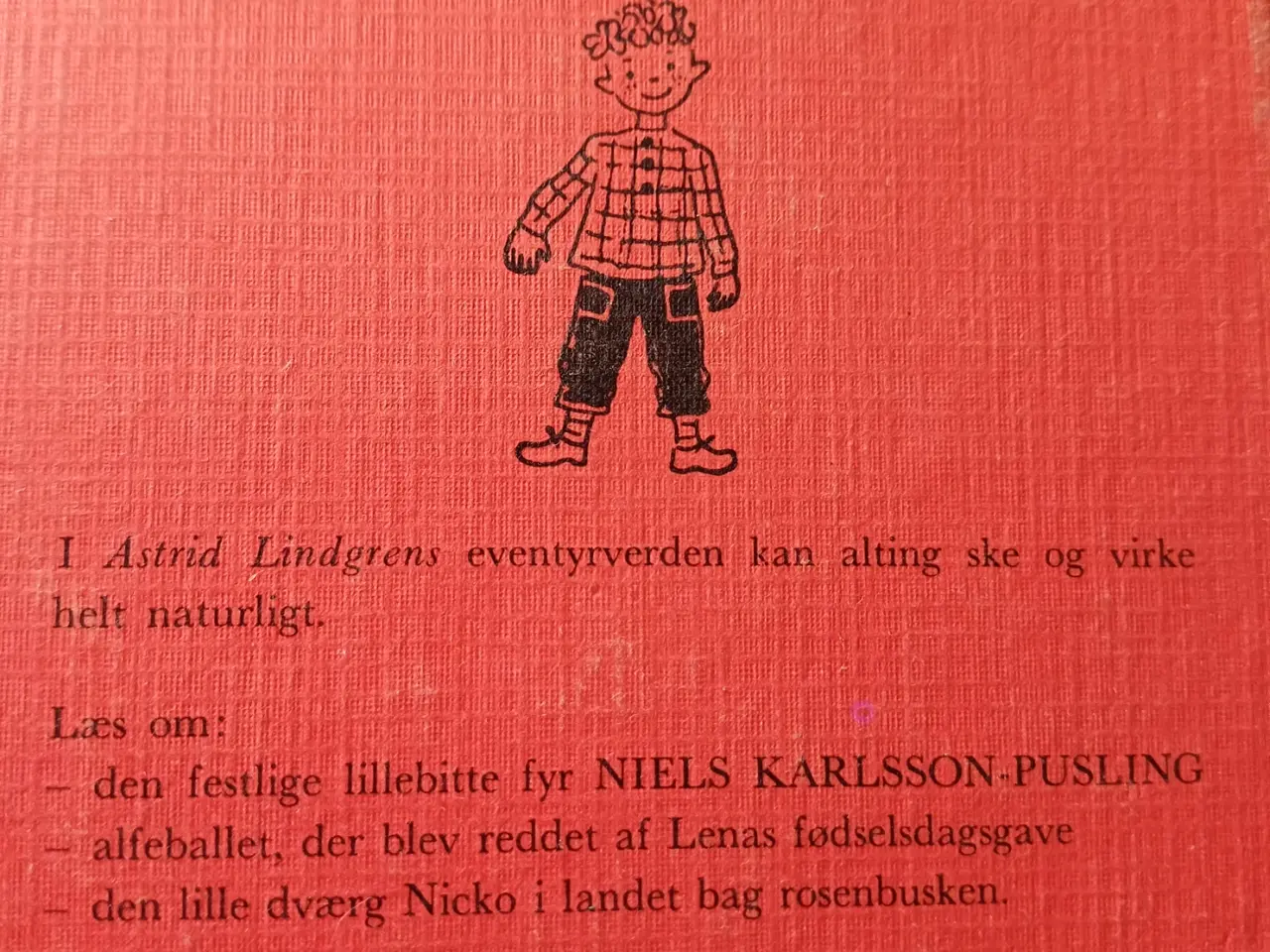 Billede 5 - Astrid Lindgren Niels Karlsson Pusling