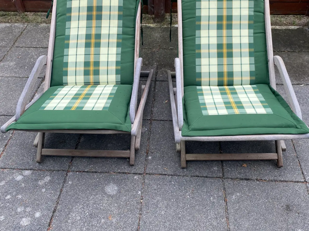Billede 1 - 2 stk have liggestole med hynder