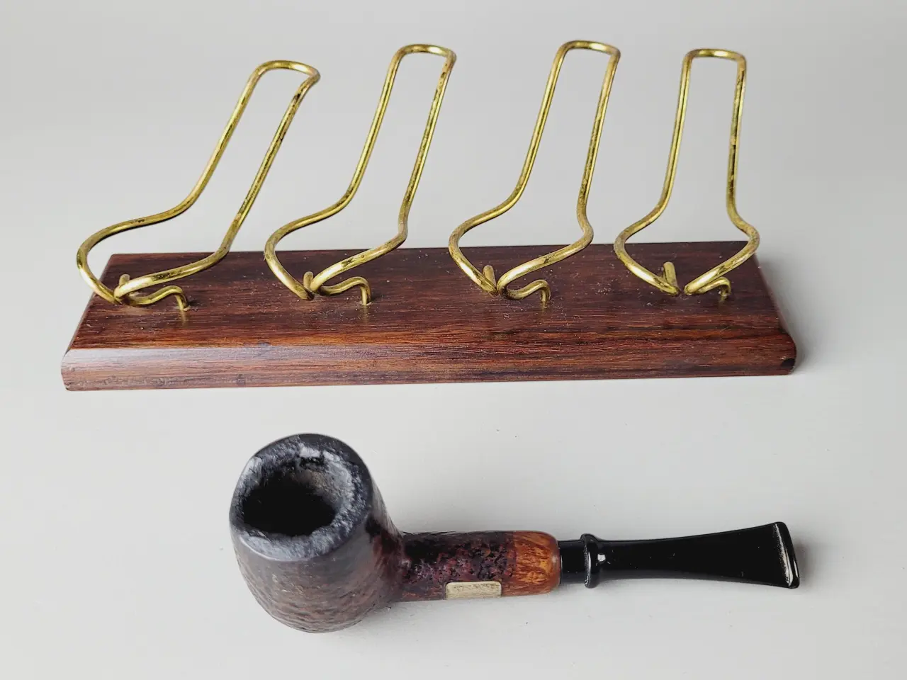 Billede 6 - ⭐️· Vintage pibestativ i palisander og messing