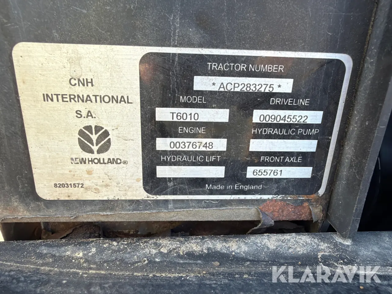 Billede 5 - Traktor New Holland T6010