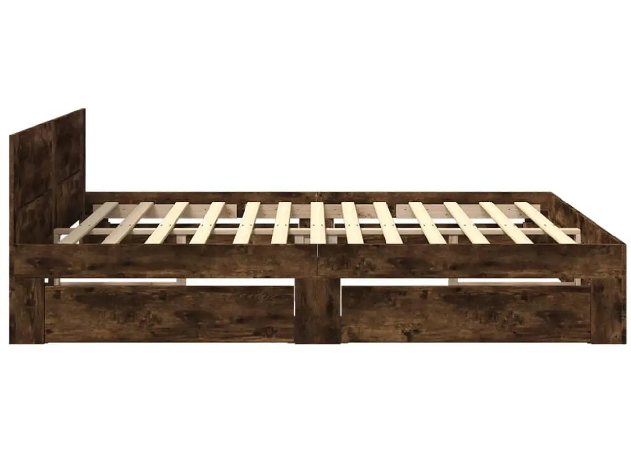Billede 6 - Sengeramme med sengegavl og skuffer 180 x 200 cm - røget egetræ