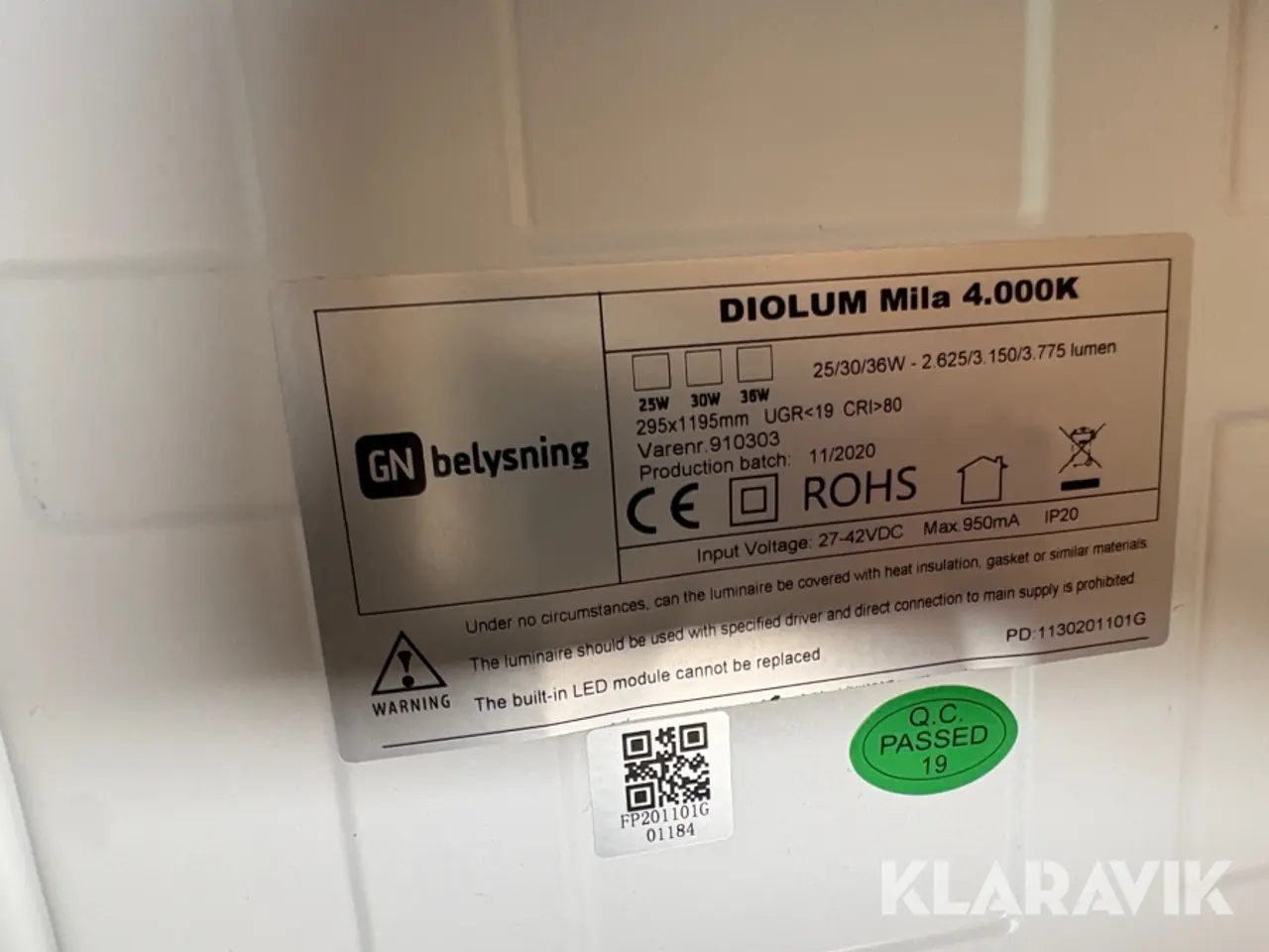 Billede 11 - LED paneler GN Belysning DIOLUM Alexa II - 115 styk