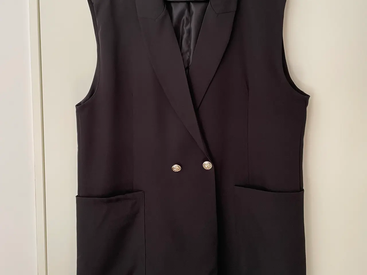 Billede 1 - Vest, dame, lang, sort