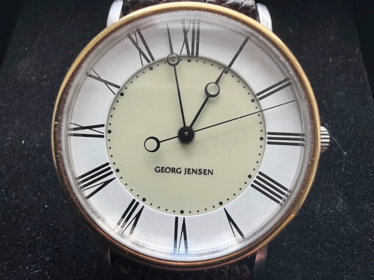 Billede 1 - Georg Jensen ur i 18k guld og stål med automatisk