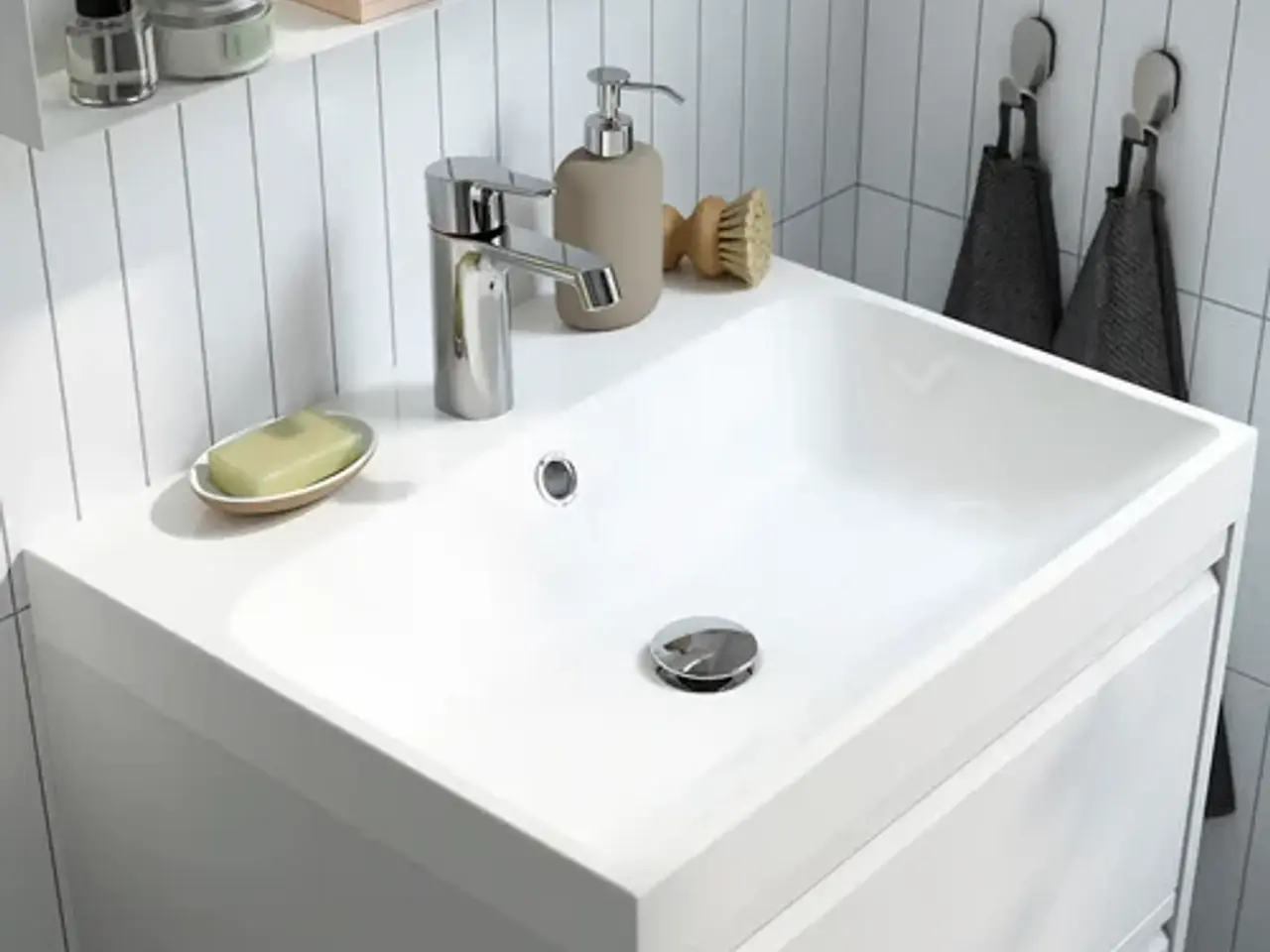 Billede 1 - Ikea Ängsjön / Backsjön vask + underskab + armatur