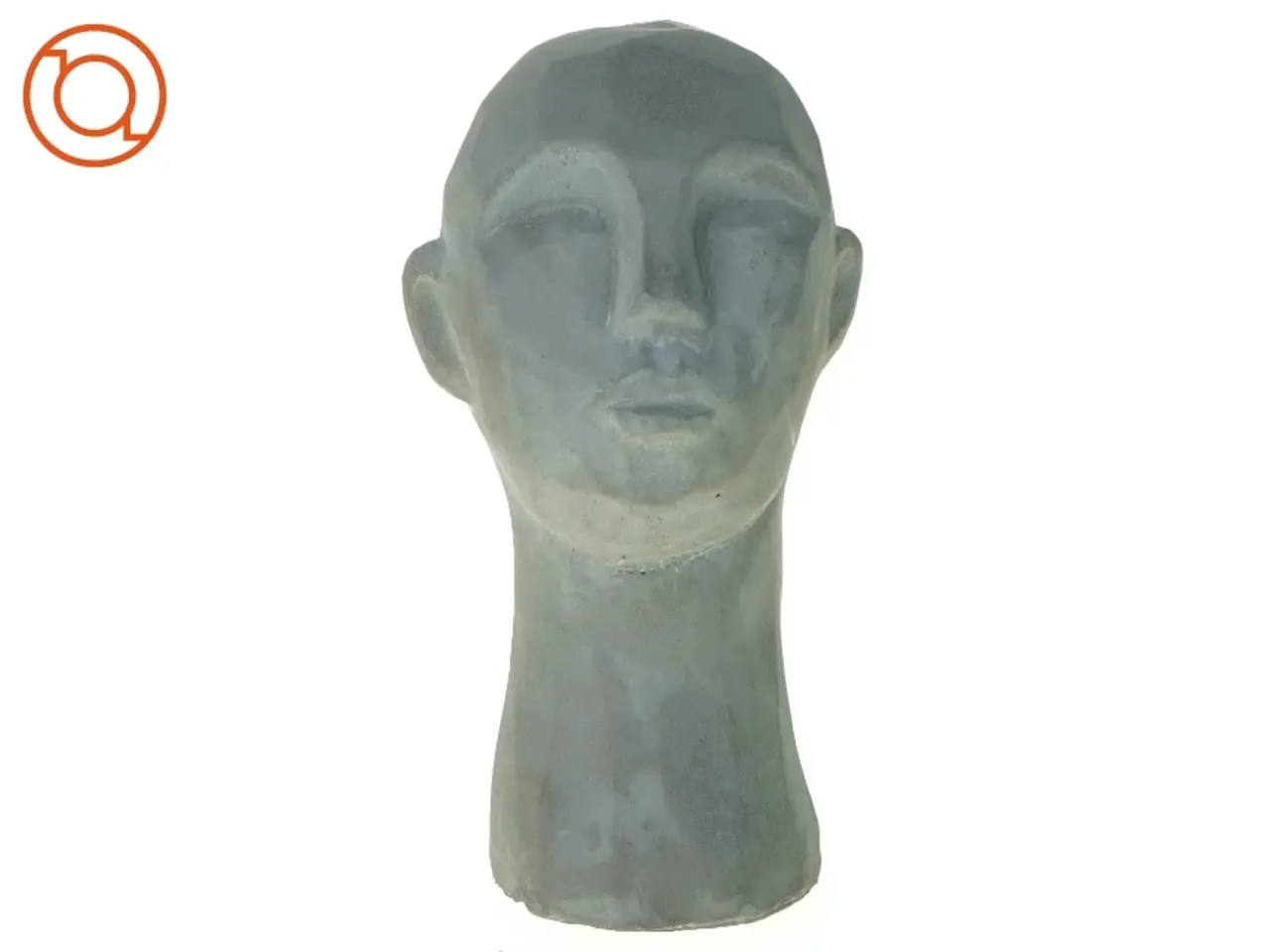 Billede 1 - Beton hovedskulptur (str. 14 x 8 cm)