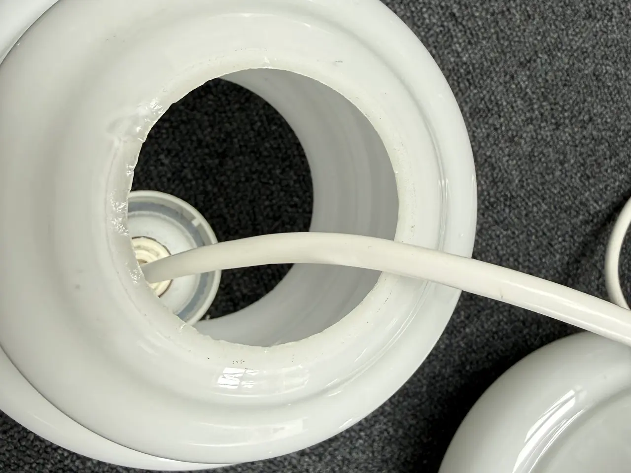 Billede 2 - Gamle loftslamper i glas