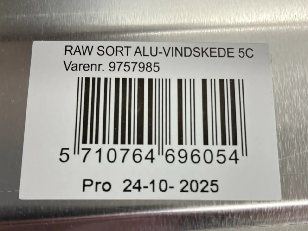 Billede 1 - 37 stk. RAW alu-vindskede 5C sort – 100 cm – nye