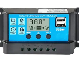 30A Solcelleregulator 12/24 volt