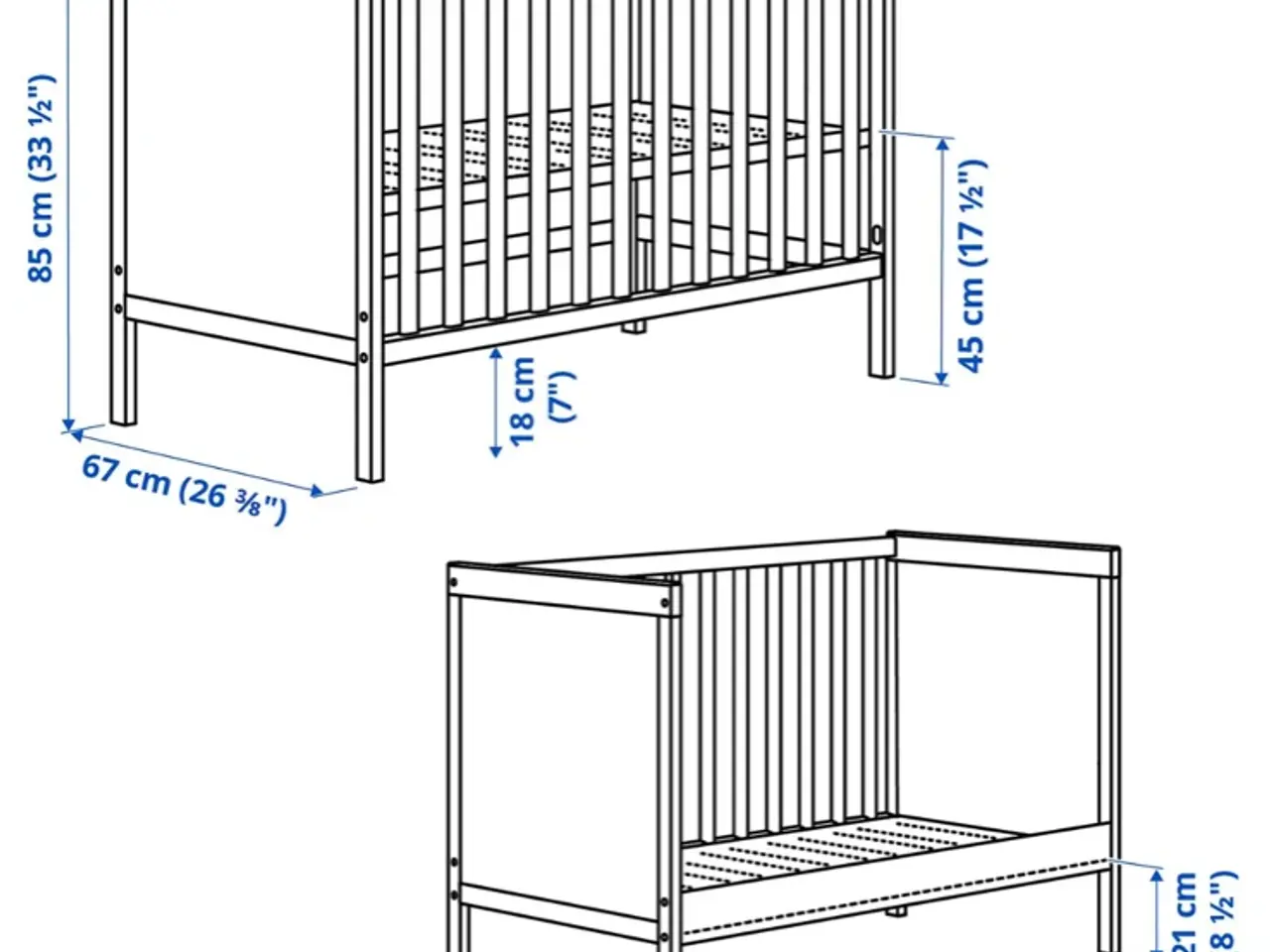 Billede 5 - Ikea Sundvik tremmeseng 