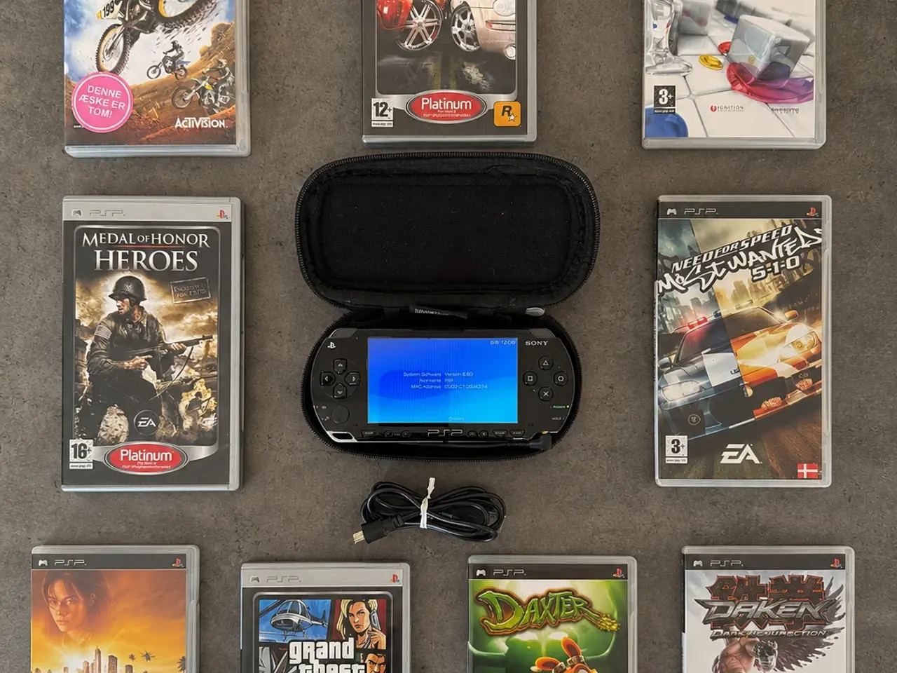 Billede 1 - PSP-1000 + 9 spil (GTA, Tekken, NFS)