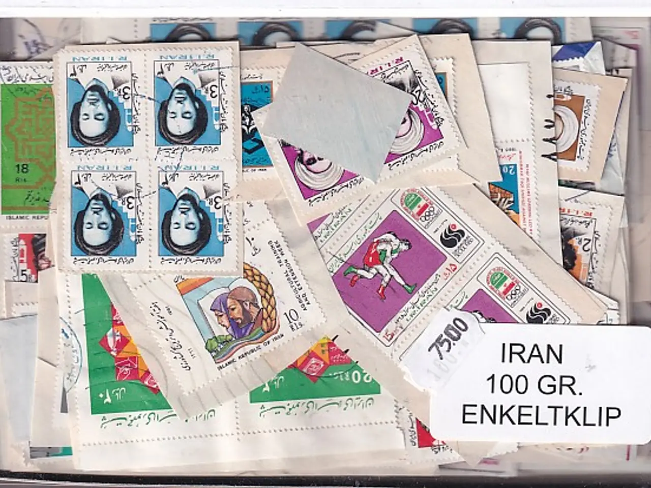 Billede 1 - Iran 100 g. Brevafklip - Enkeltklip