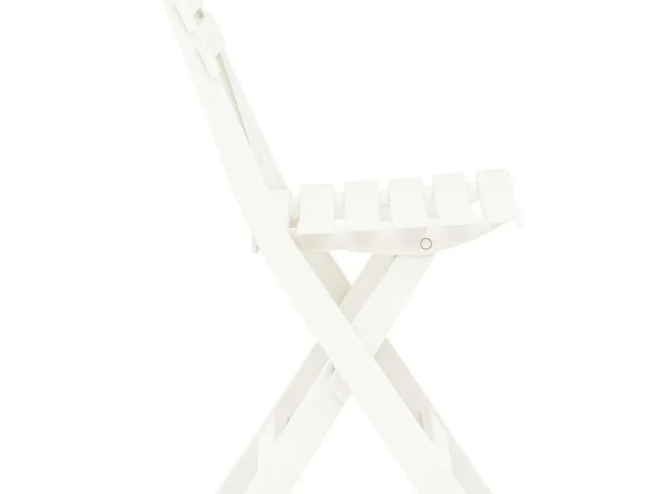 Billede 5 - Foldbare havestole - 2 stk. plastik, hvid