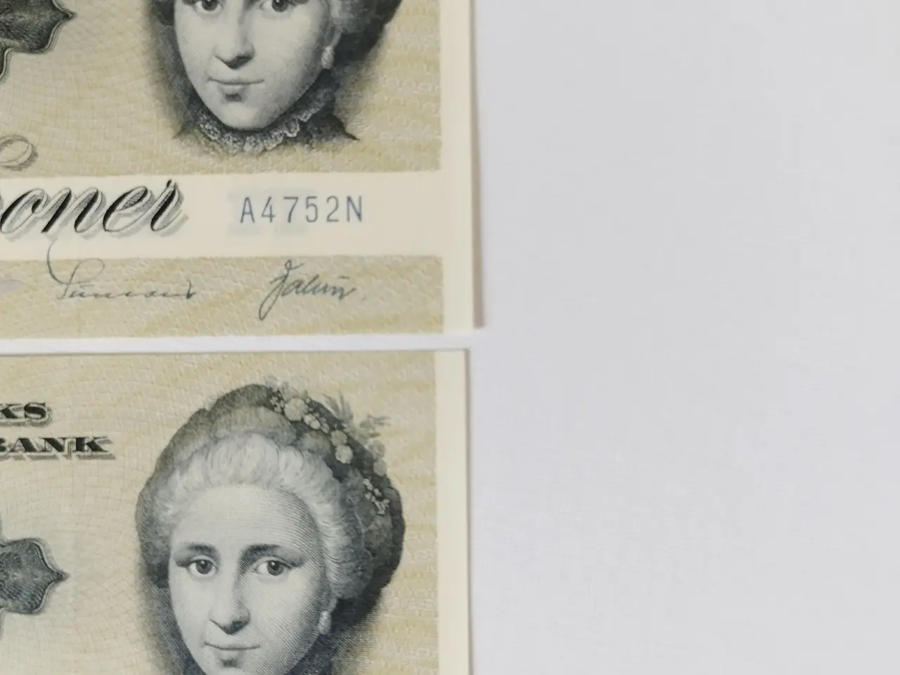 Billede 6 - 10 Kroner 1975. Bankfriske. Nr. Rækkefølge