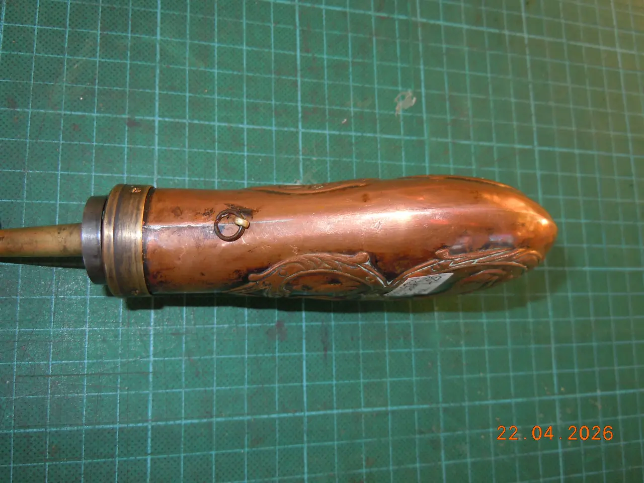 Billede 3 - Remington type kobberkrudtflaske.