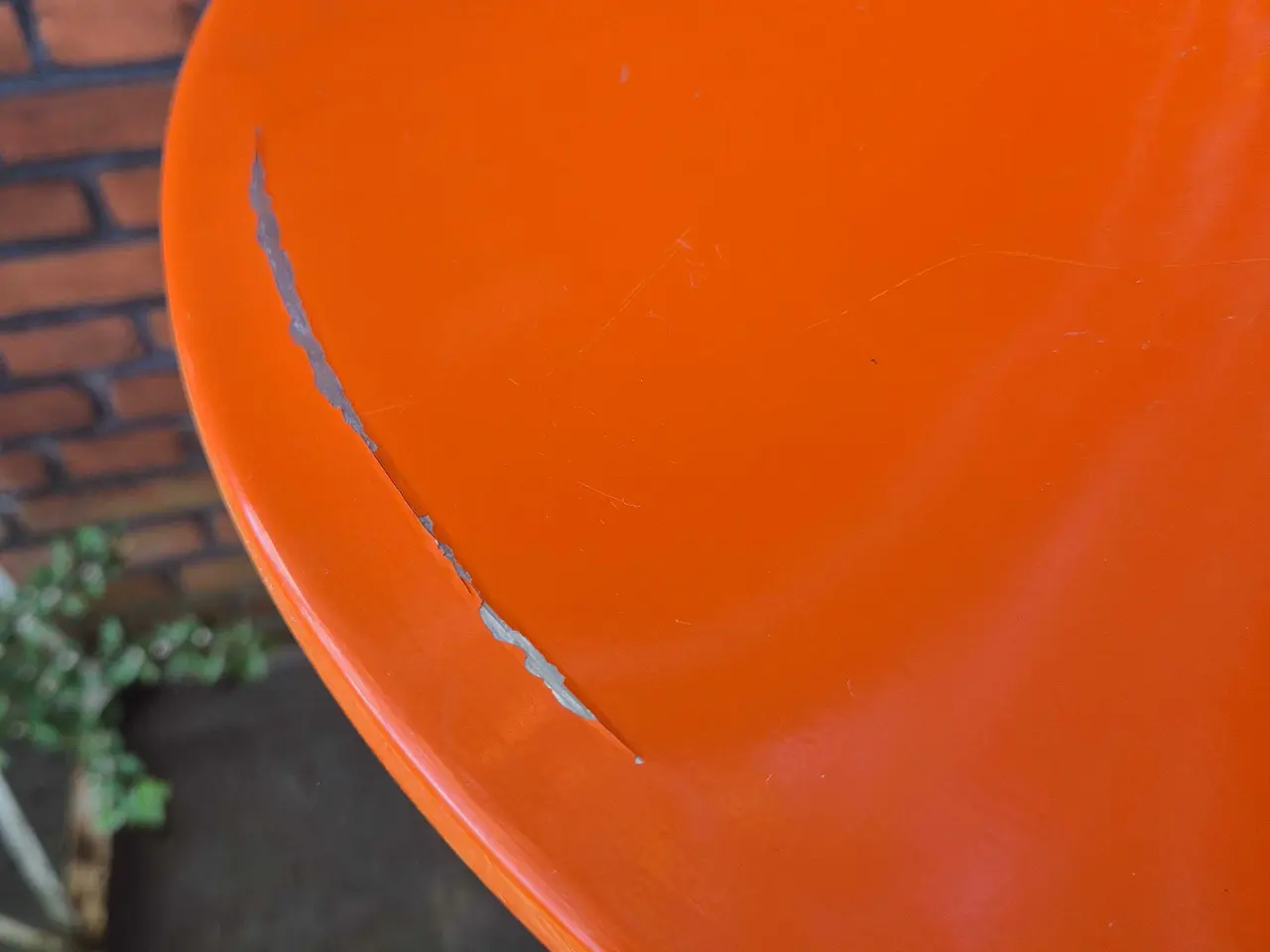 Billede 10 - Stor orange trompetpendel med alutop
