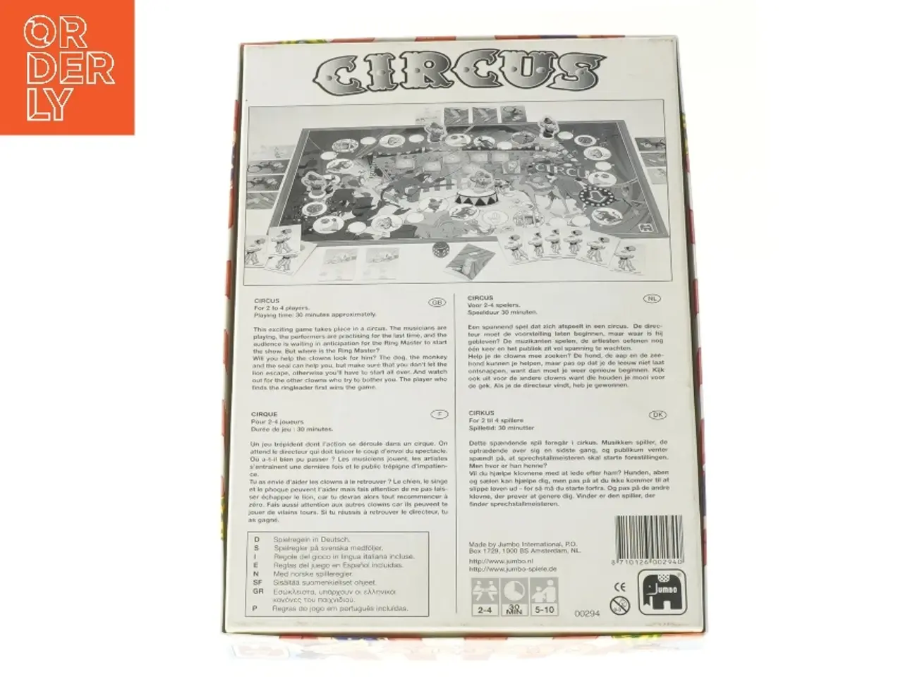 Billede 3 - Cirkus Brætspil fra Umbo (str. 24 x 33 cm)