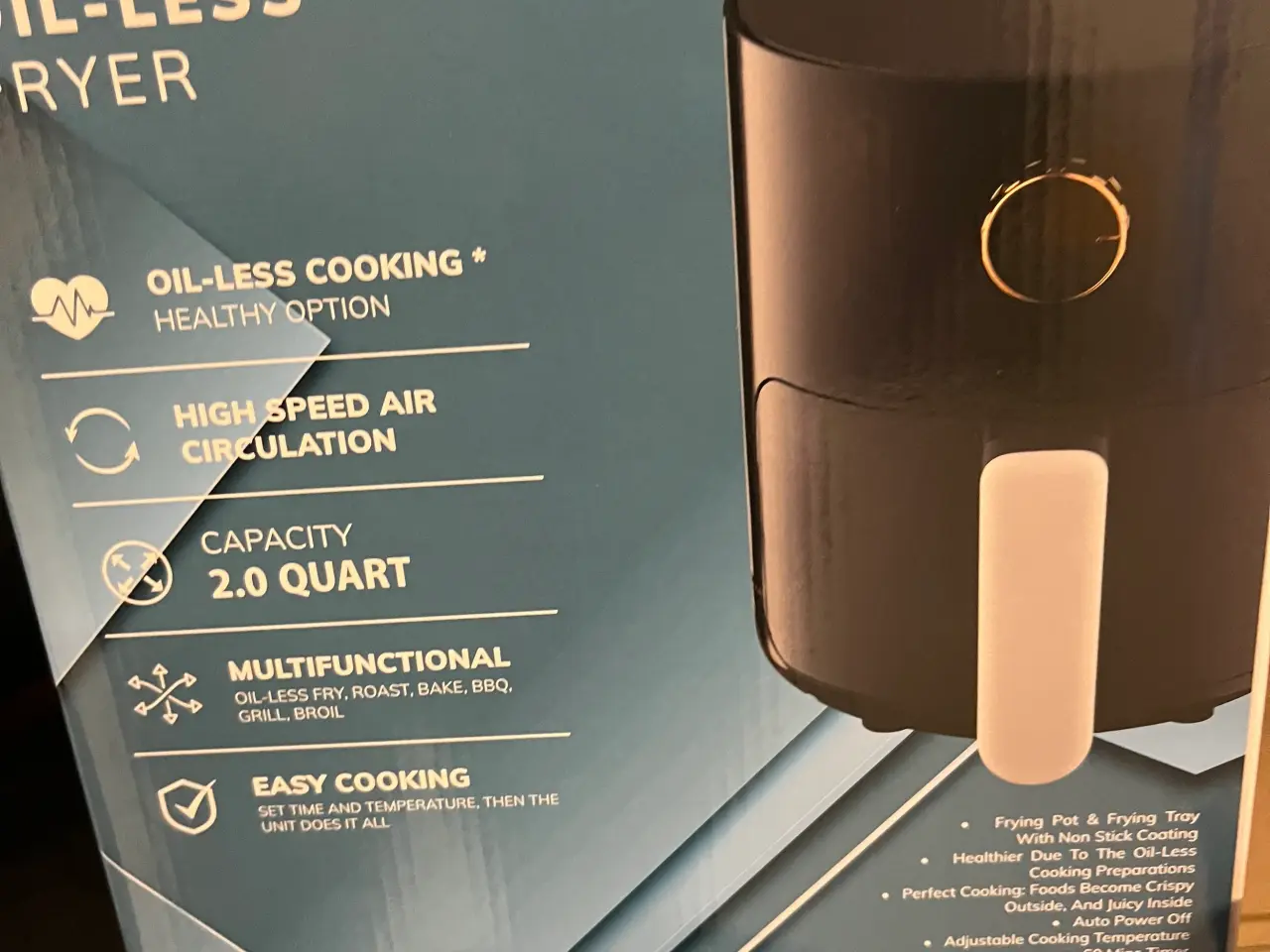 Billede 2 - Air fryer 3 ltr, helt ny 