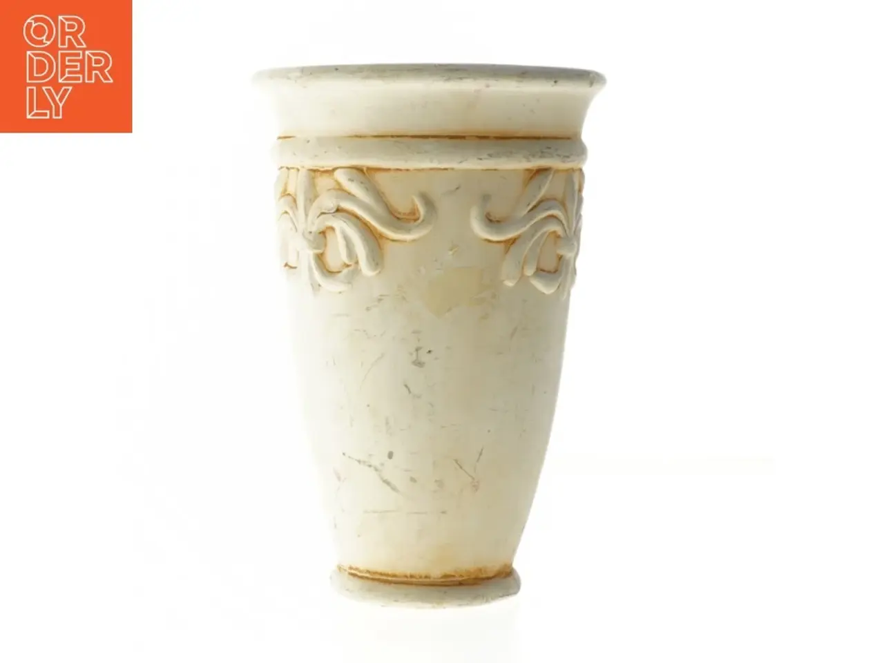 Billede 1 - Dekorativ vase/krukke med ornament (str. 20 cm)