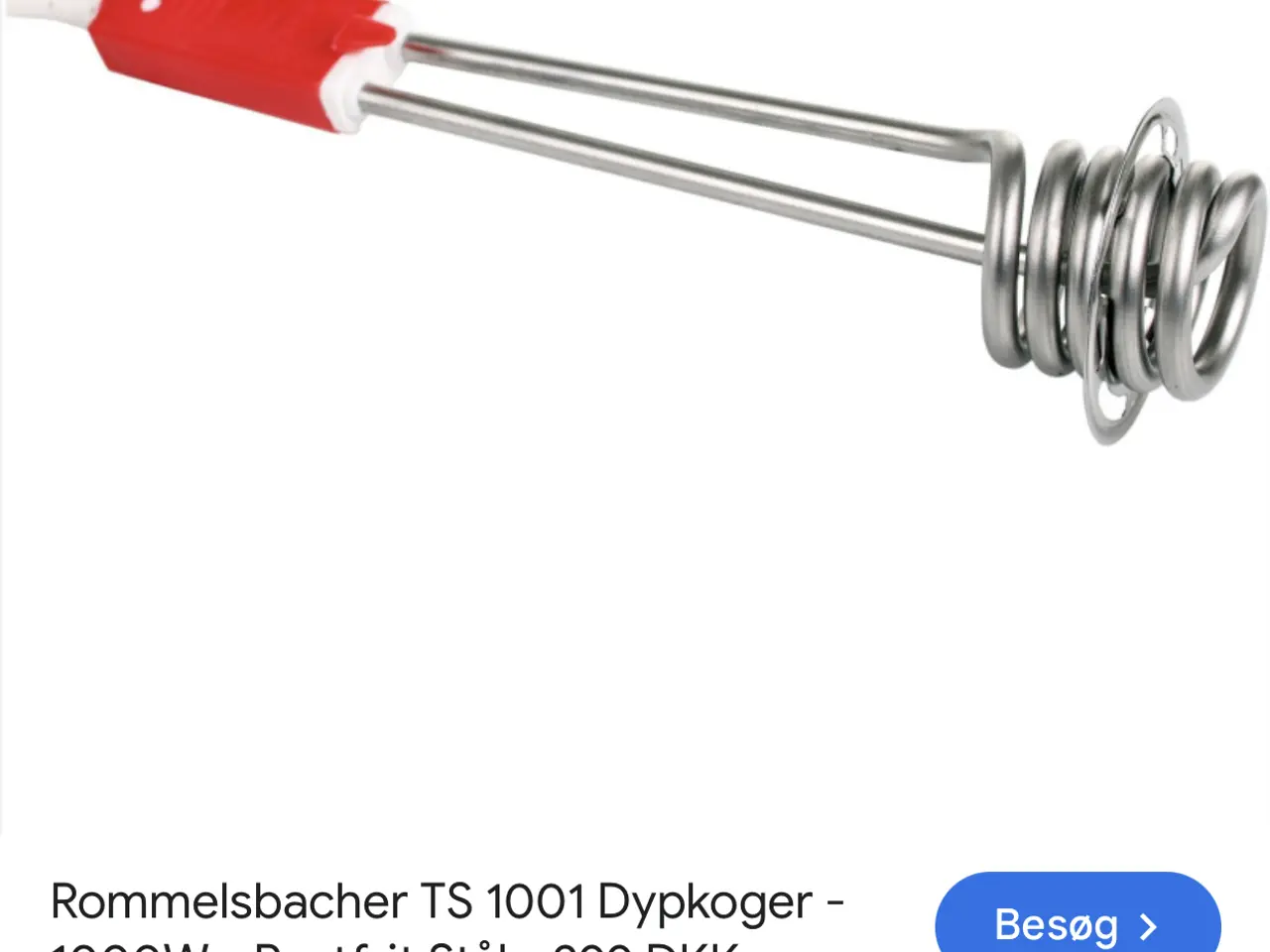 Billede 2 - Dypkoger 1000w med rustfristål kande