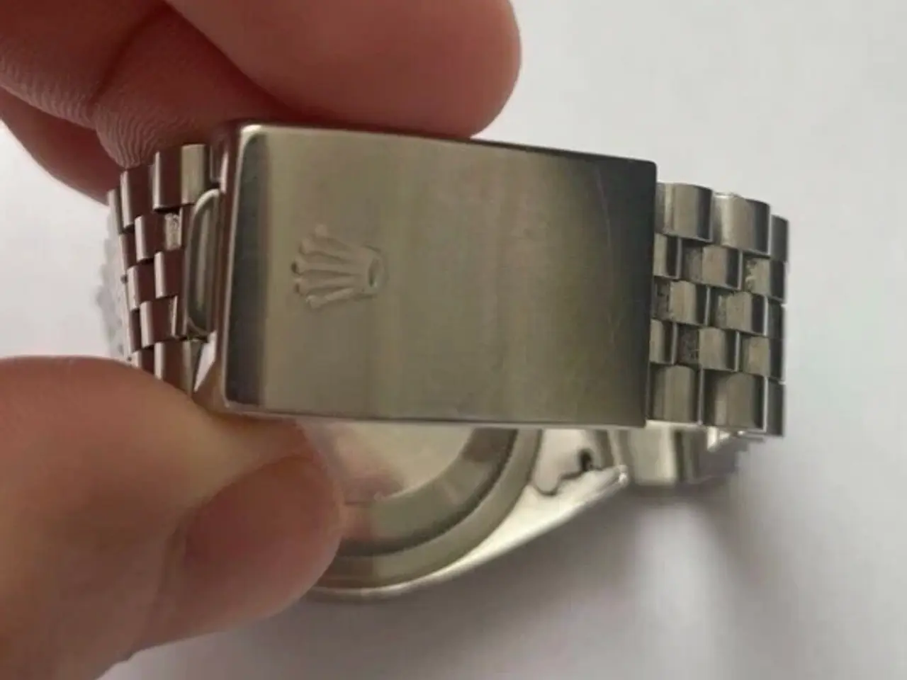 Billede 4 - Rolex Datejust 16220 – blå skive, Jubilee-lænke (1