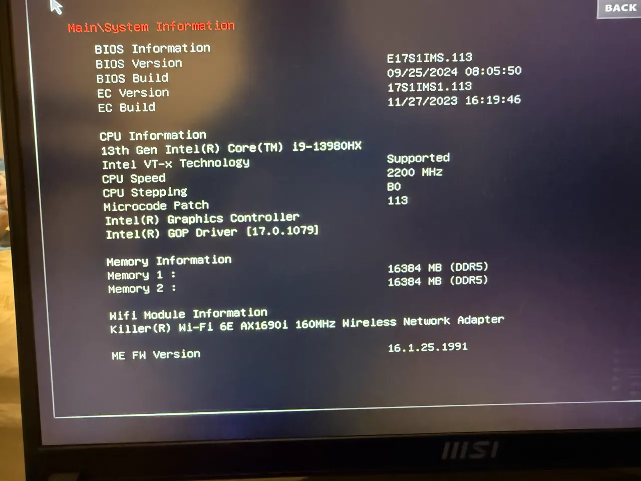 Billede 14 - Bærbar Computer MSI Raider GE78HX 13VI